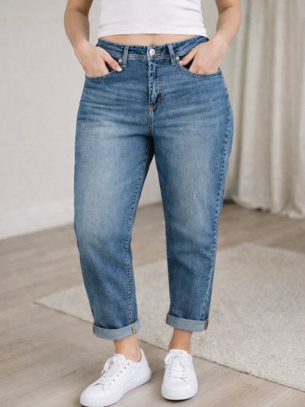 Time and Tru Boyfriend Jeans Size 14